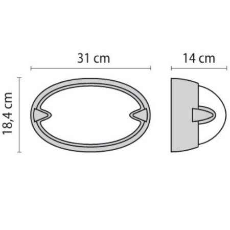 Performance In Lighting - Chip Ovale 30 Nero